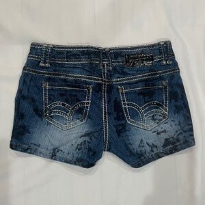 Soundgirl Dark Blue Jean Shorts w/ rhinestones